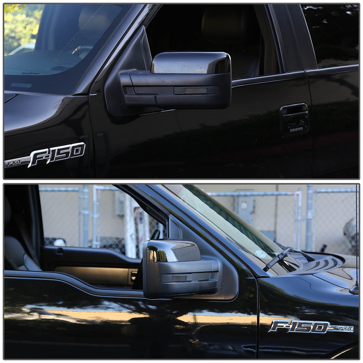 09-14 Ford F150 Smoked Side Mirror Turn Signal Lights - White LED Replacement for Enhanced Visibility & Safety | Perfect for Night Driving & Off-Road Adventures