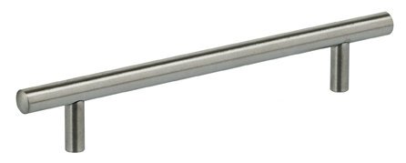 Omnia 9464/128 5 Inch Brushed Stainless Steel Cabinet Pull - Modern Bar Handle for Kitchen Cabinets, Dressers & Bathroom Vanities - Durable & Stylish Hardware Upgrade