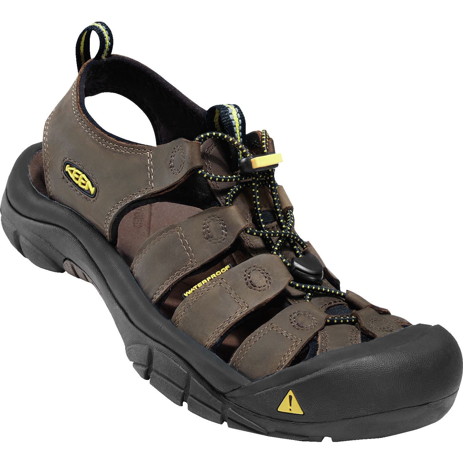 KEEN NEWPORT Men's Bison Leather Sandals - Waterproof Hiking & Outdoor Adventure Shoes for Men - Perfect for Beach, Camping, and Travel