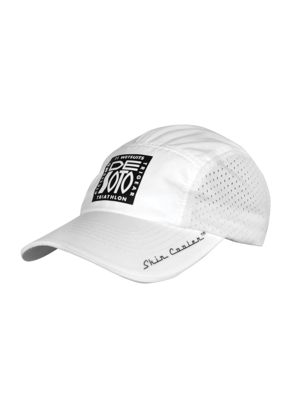 De Soto Skin Cooler Run Cap with Pocket - Breathable Sun Hat for Running, Hiking & Outdoor Sports - Black, One Size Fits All