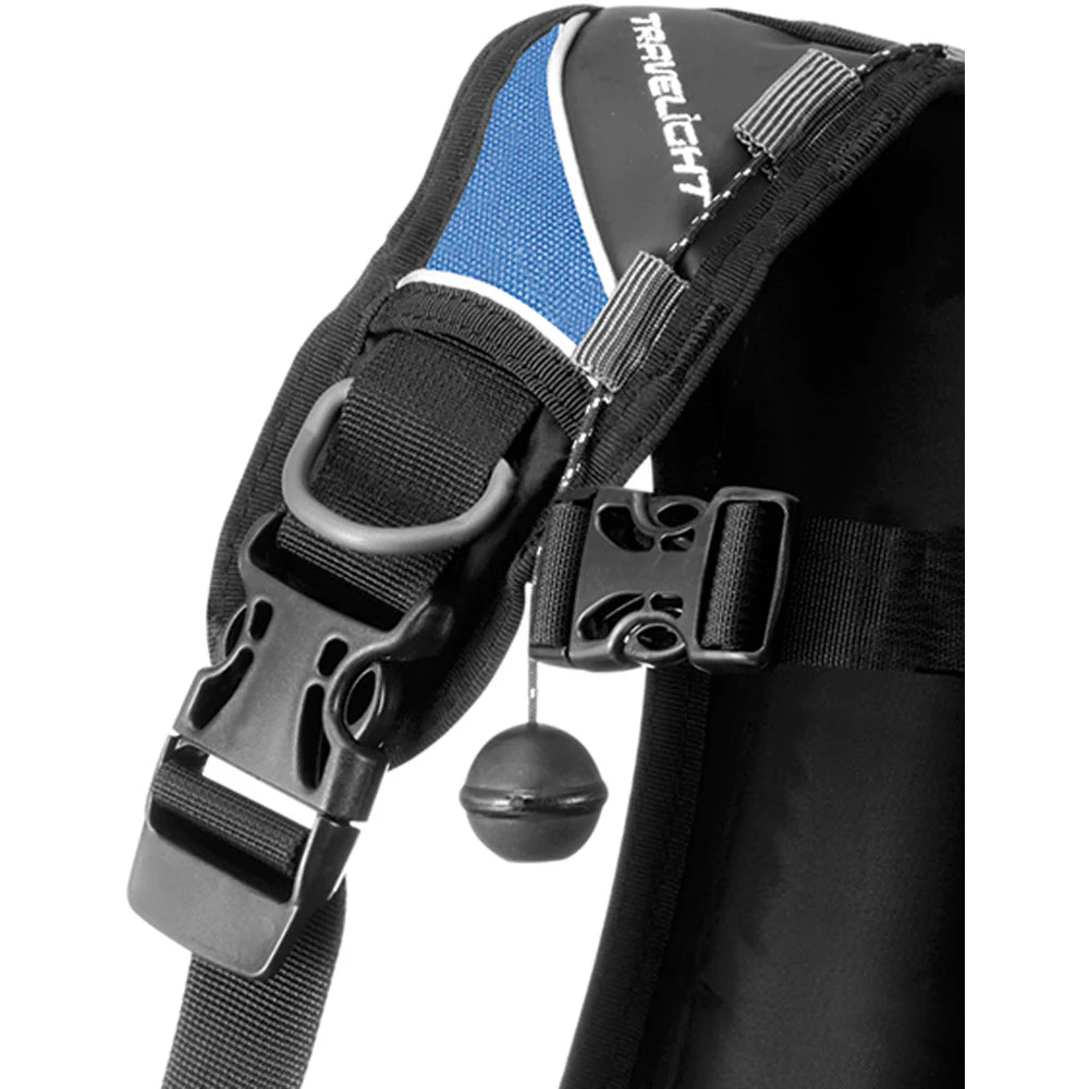 Cressi Travelight Blue Snorkel Set - Lightweight Travel Snorkeling Gear for Adults & Kids - Perfect for Beach Vacations, Pool Swimming & Underwater Adventures
