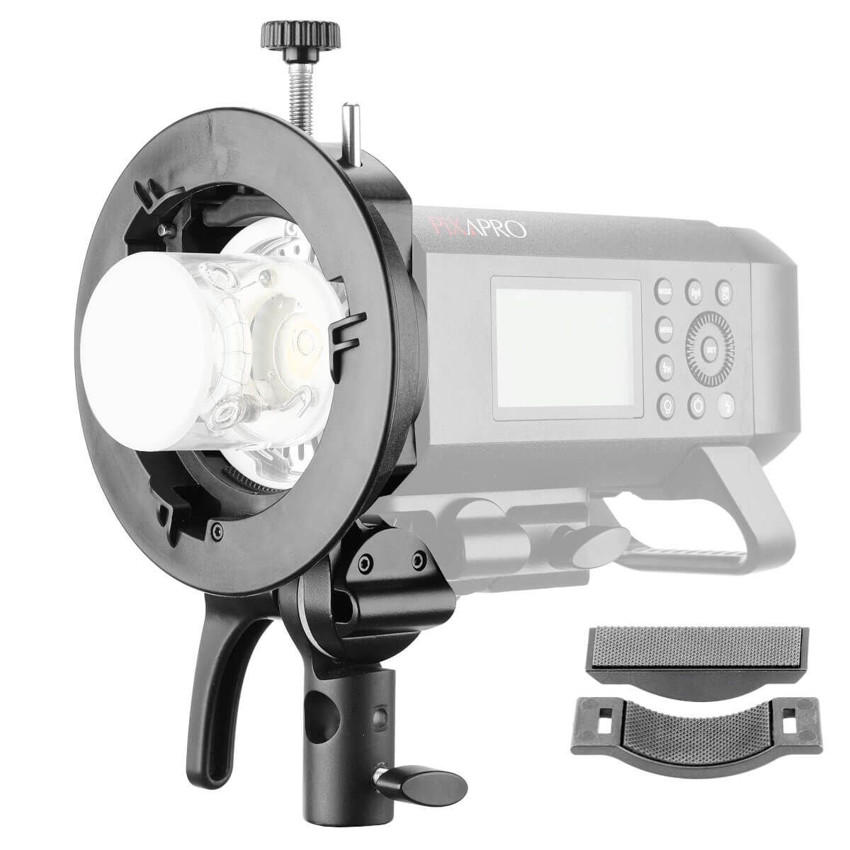Godox S2 S-Type SMART Speedlite Adapter Bracket - Compatible with V1, AD300PRO, AD100PRO, AD200PRO, AD200PROII & AD200 Round Head - Perfect for Studio & Outdoor Photography Lighting