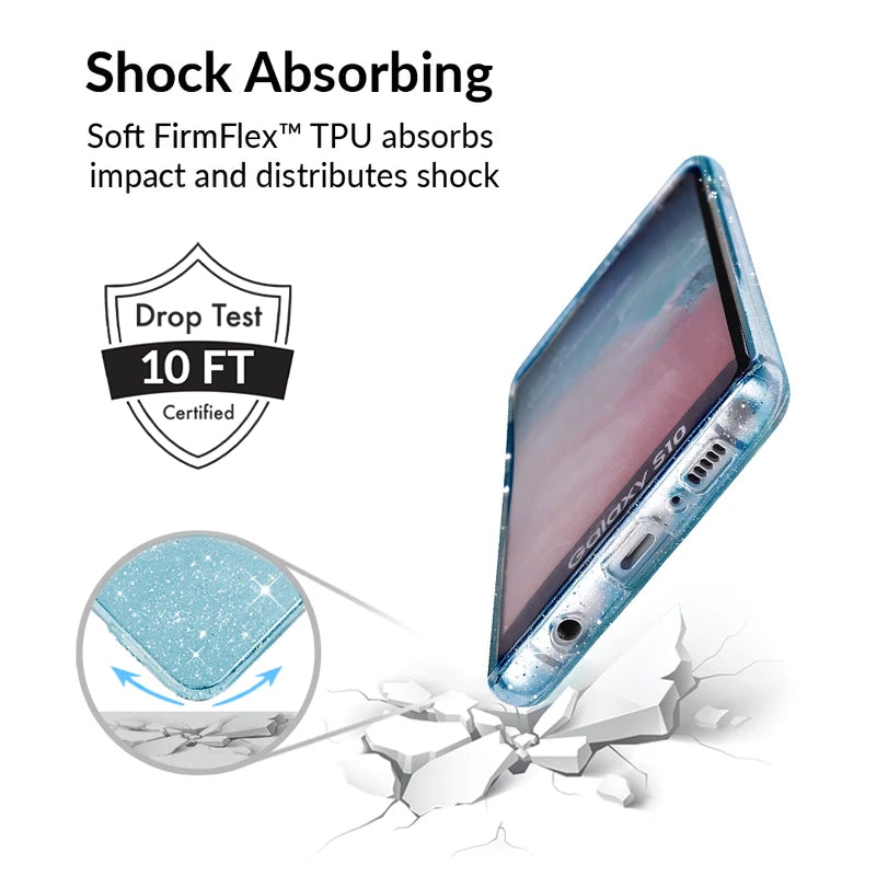 Samsung Galaxy Phone Case with Blue Stardust Design - Durable Protective Cover for Everyday Use, Travel & Outdoor Activities