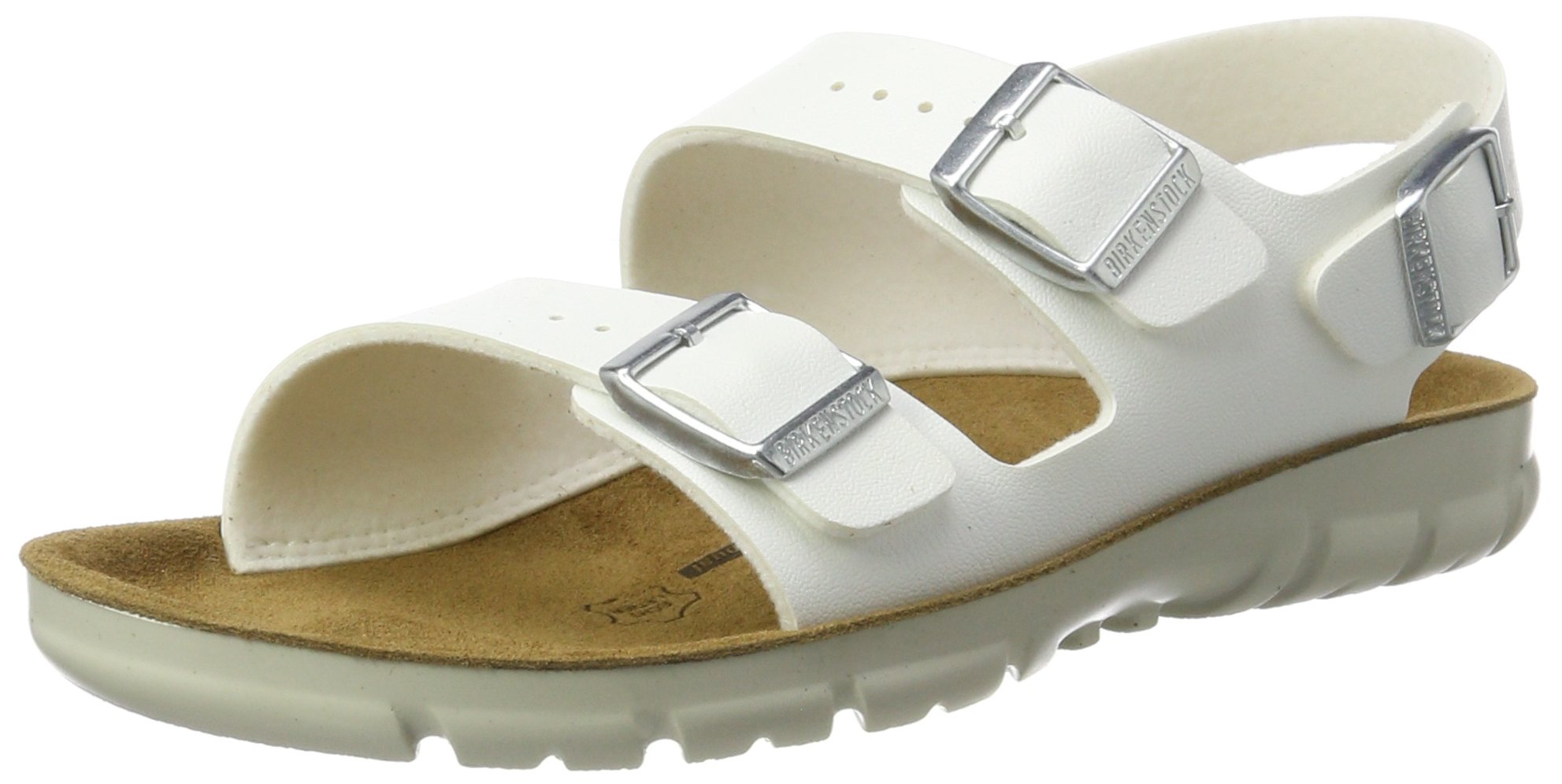 Birkenstock Men's Kano White Synthetic Sandals Size 44 EU (Men's US 11) - Comfortable Summer Casual Shoes for Beach, Walking & Outdoor Activities - Model R 500761