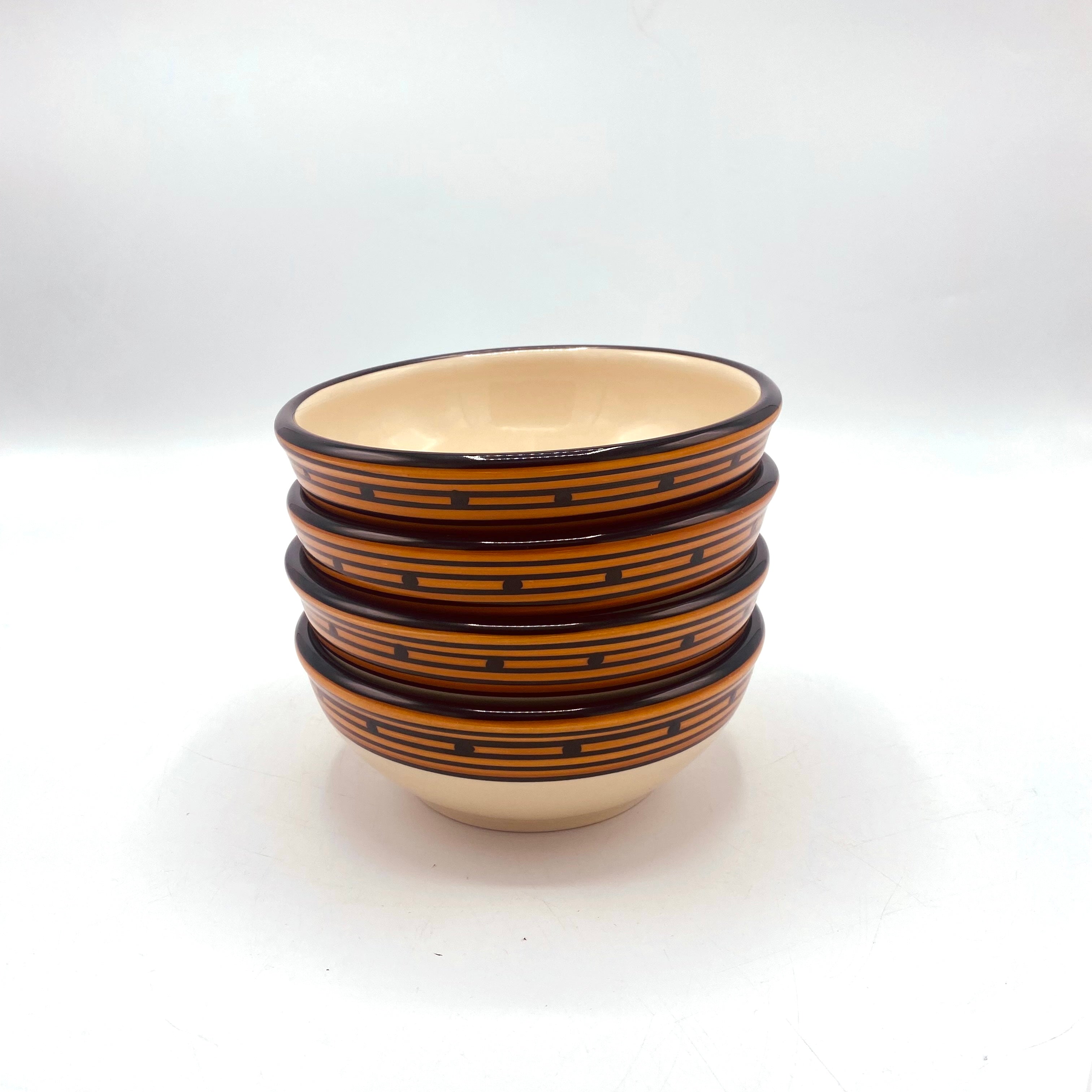 Premium Handmade Tapa Dinnerware Bowls Set - Eco-Friendly Natural Wooden Bowls for Soup, Salad, Cereal - Perfect for Home Dining, Restaurant Use & Gift Giving