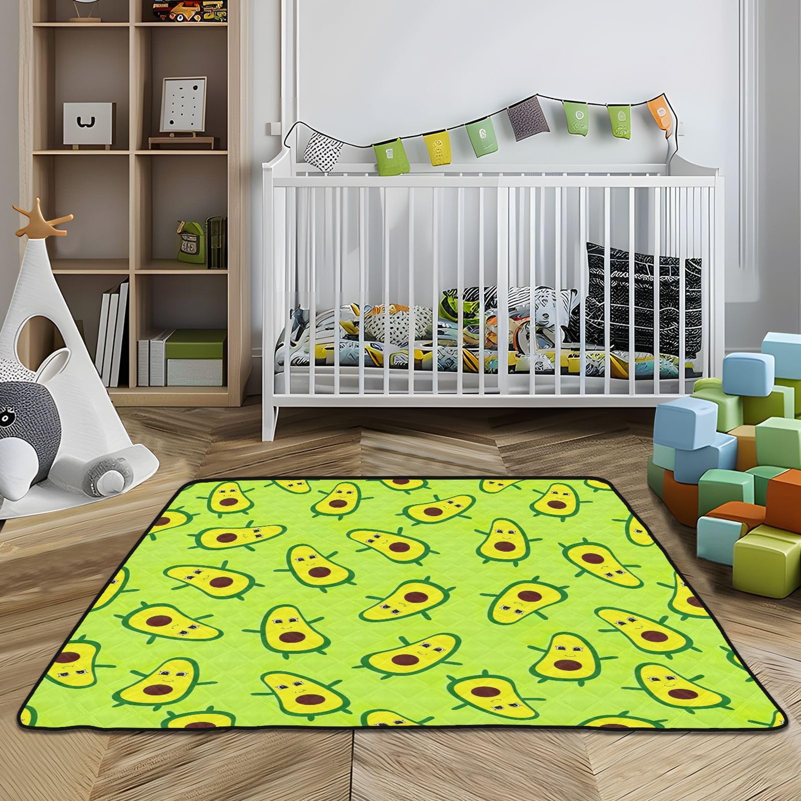 Avocado Baby Playmat - Soft Foam Floor Mat for Toddlers & Infants - 50'' x 50'' - Perfect for Nursery & Playtime