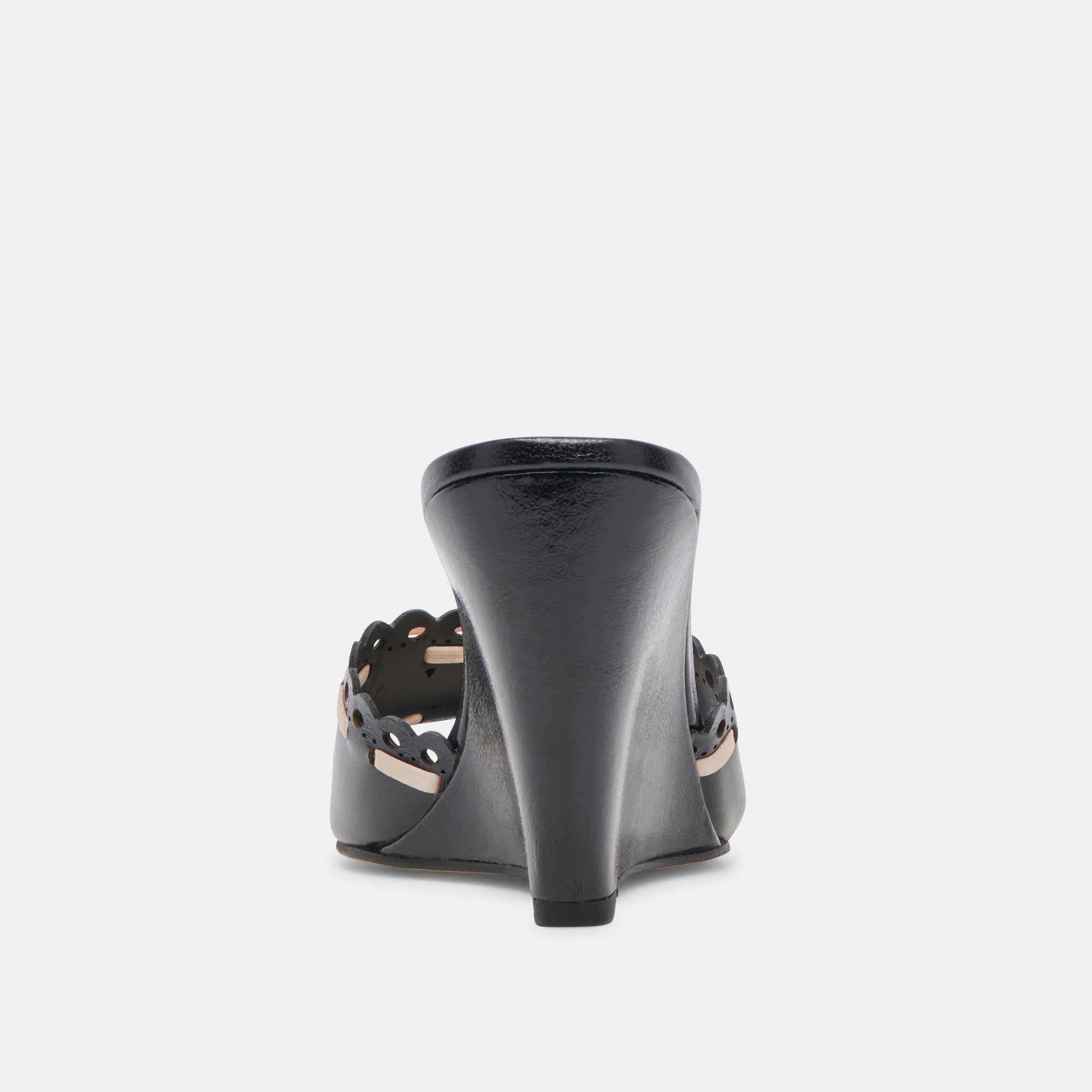 MADALE Women's Wedges with Midnight Patent Leather - Comfortable High Heel Sandals for Casual Outings & Evening Events