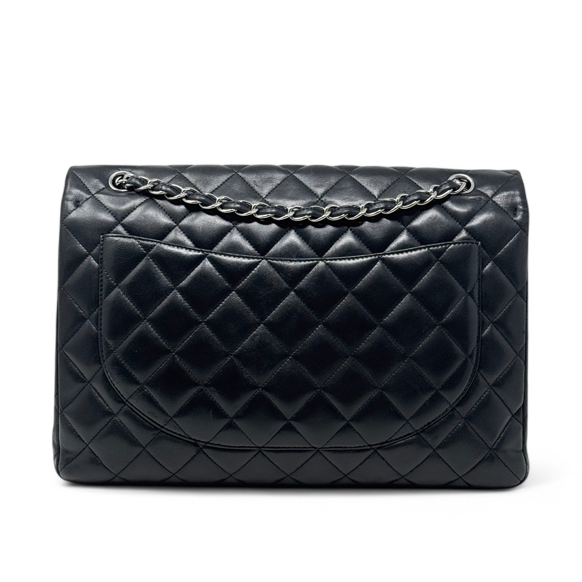 Chanel Black Maxi Classic Flap Bag - Luxury Designer Handbag for Women | Perfect for Evening Events, Parties & Special Occasions