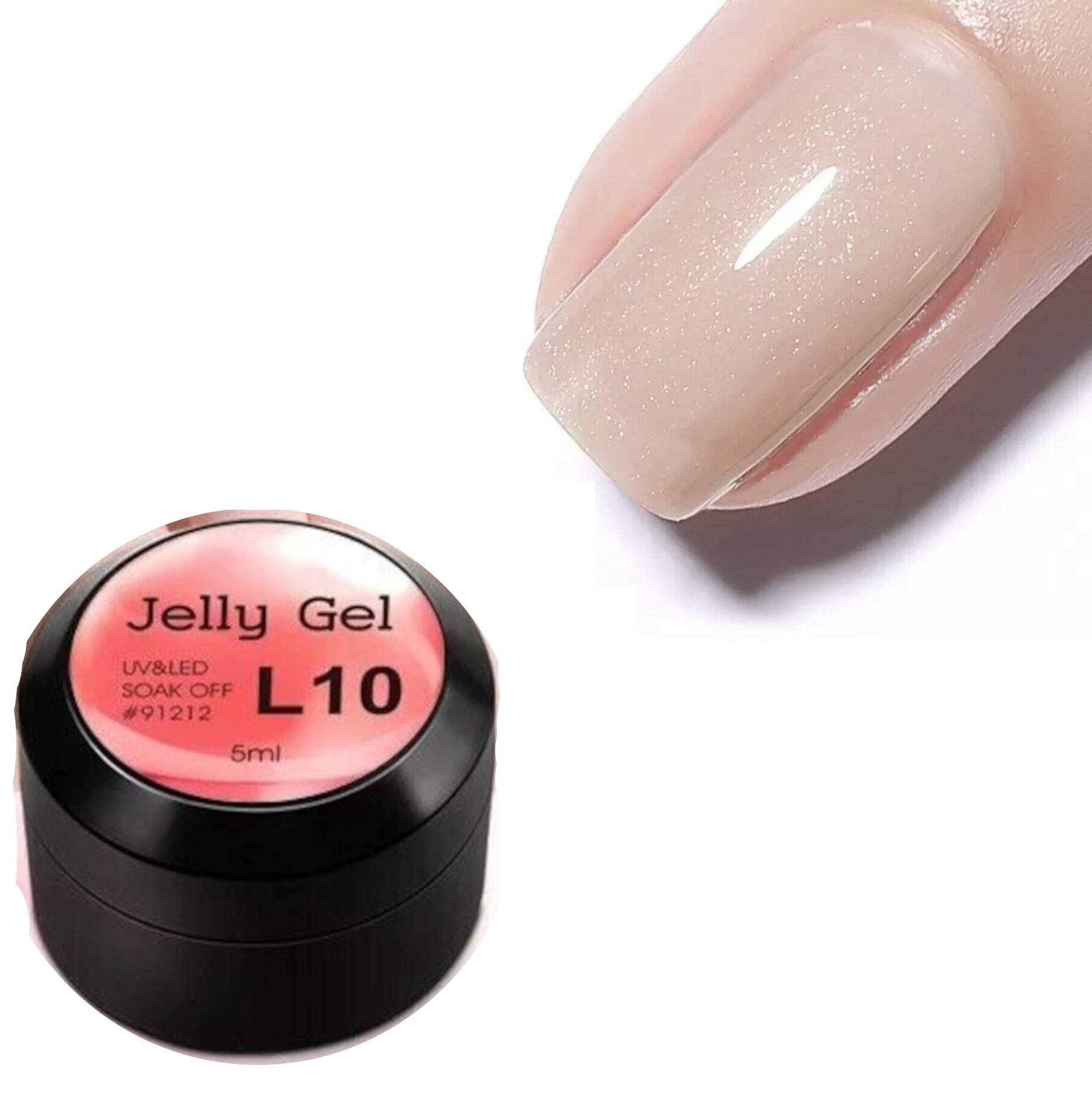 Venalisa Opal UV Gel Polish 5ml - Camouflage Natural Jelly Acrylic French Nails Art Gel for Crystal Nails (JG-5ml-L16) | DIY Manicure & Salon-Quality Nail Designs