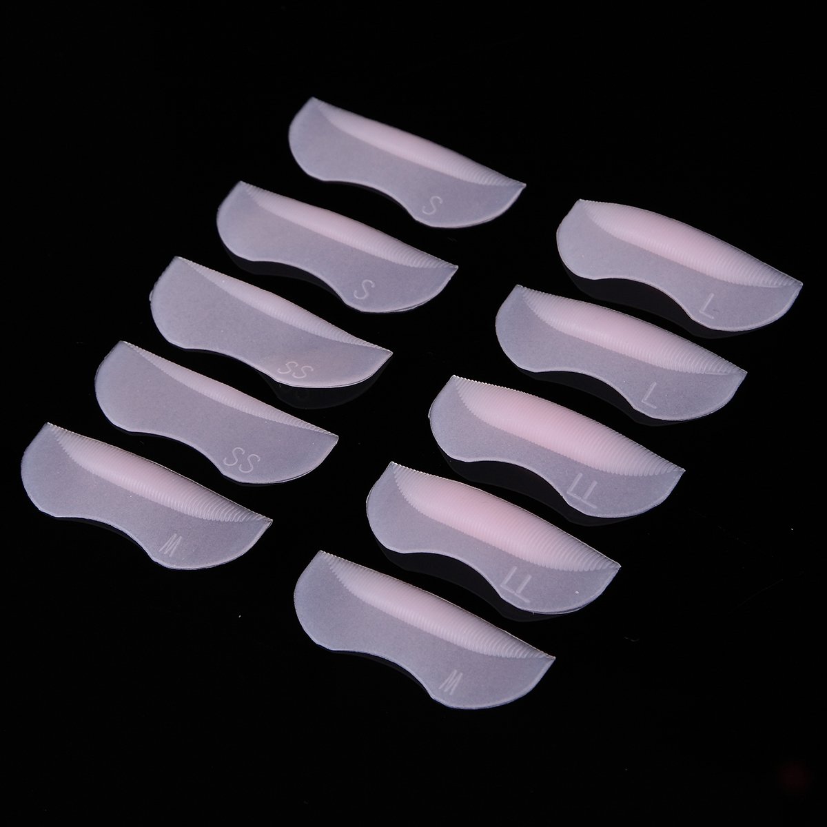 5 Pairs Silicone Eyelash Perm Curling Pads - Durable Root Lifting False Eyelash Shields for Lash Extensions & Makeup Application - Perfect for Salon, Home Use & Professional Stylists