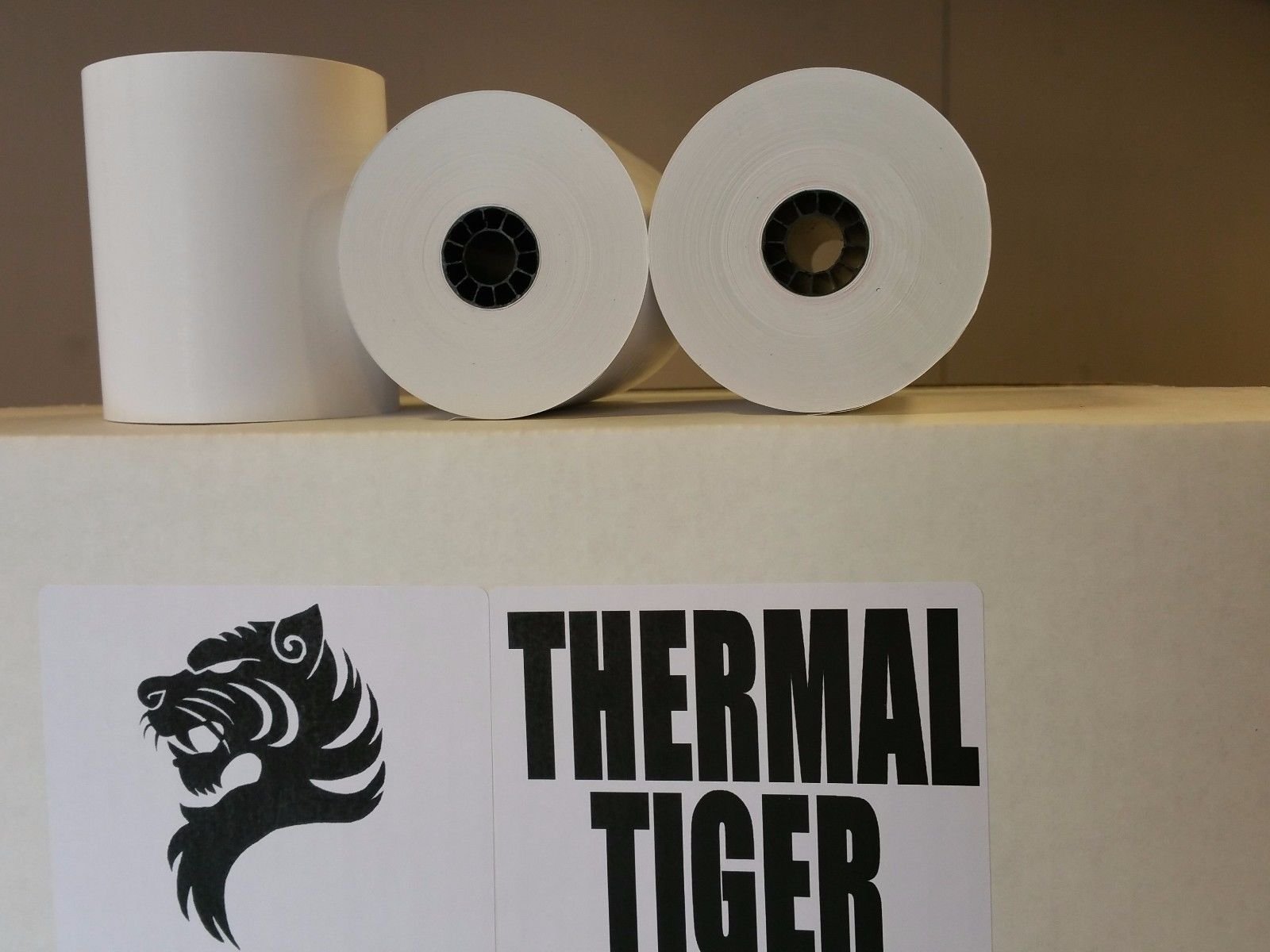 Clover Station POS Compatible Thermal Receipt Paper Rolls - 30 Big Rolls for Thermal Tiger Printers | Perfect for Retail, Restaurant & Small Business Receipt Printing
