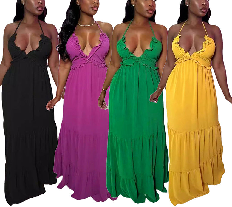 Elegant Slim Suspender Dress for Women - Stylish & Comfortable Outfit for Casual Wear, Office, Date Night & Special Occasions