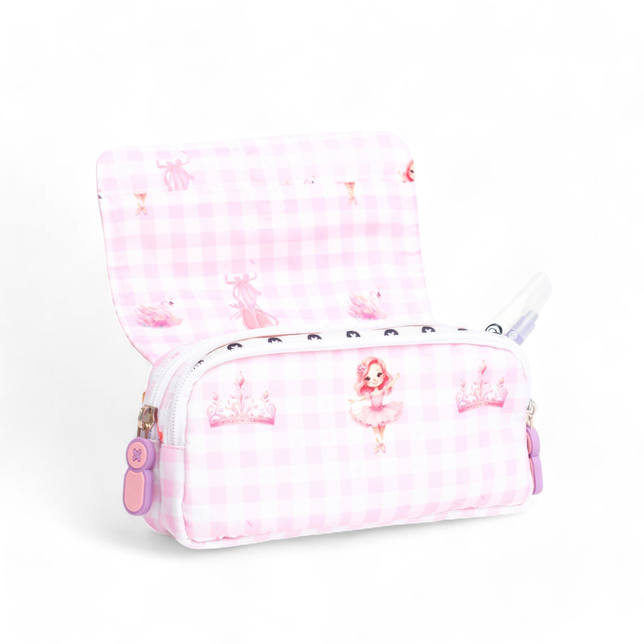 Ballerina Medium Backpack Complete Set - Stylish & Functional School Backpack for Women & Teens - Perfect for College, Work, Travel & Everyday Use