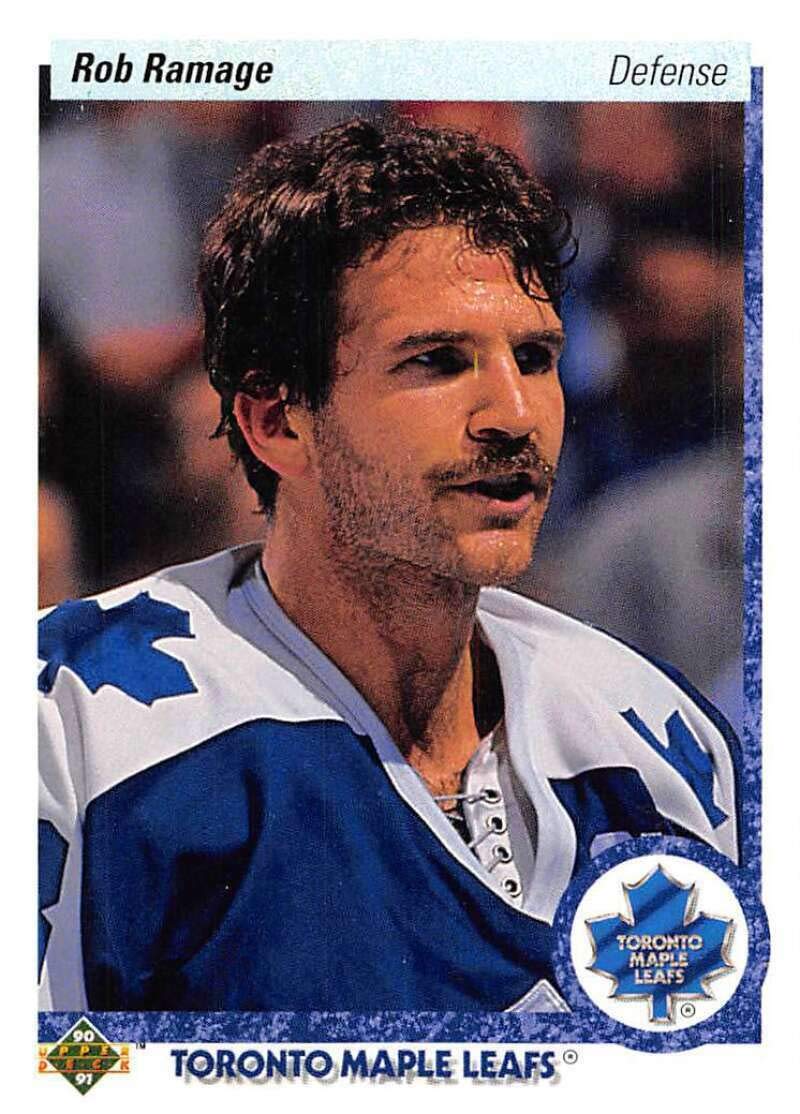 1990-91 Upper Deck Hockey #62 Rob Ramage NHL Hockey Card - Toronto Maple Leafs Collectible for Sports Memorabilia Fans & Trading Card Games