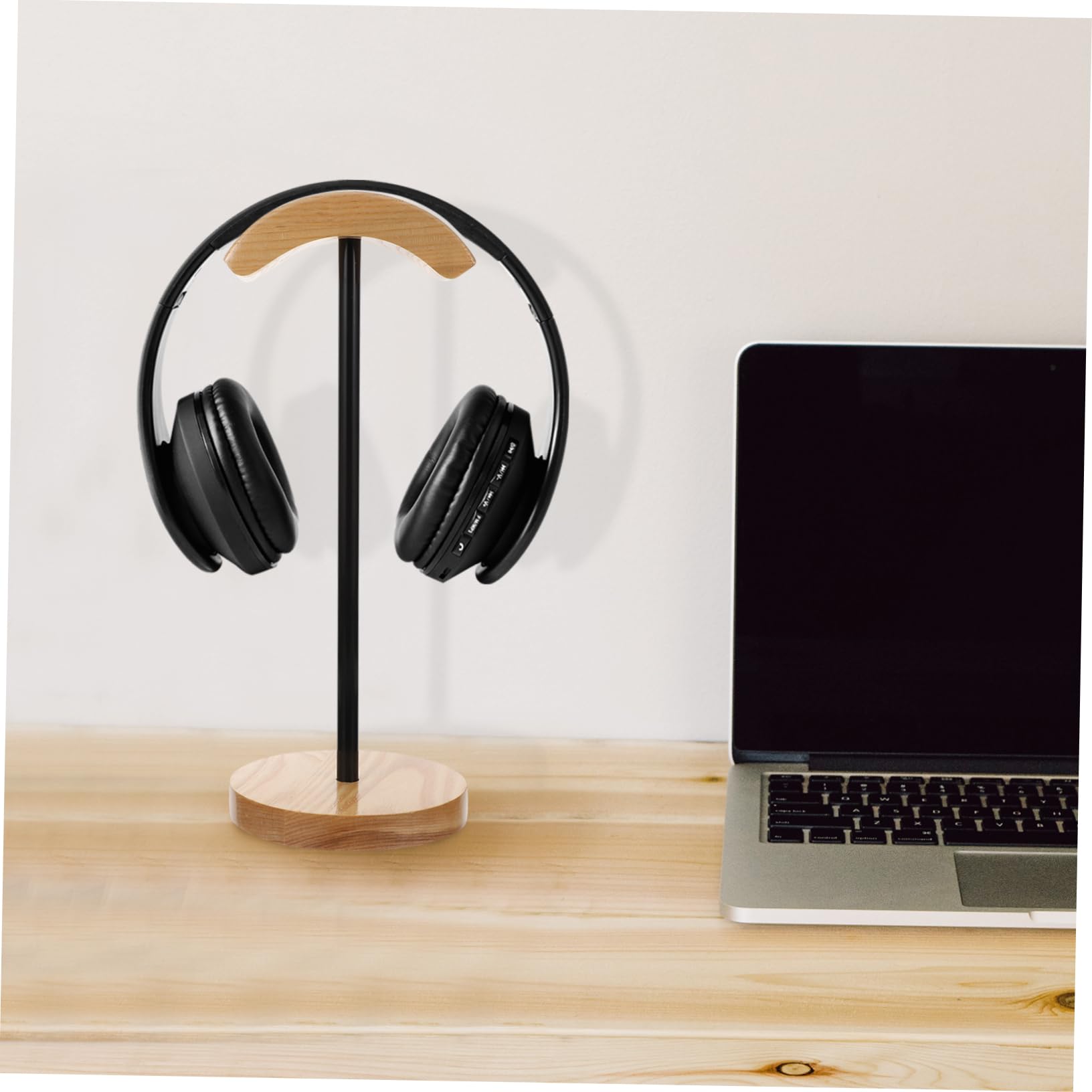 Premium OSALADI Solid Wood Headphone Stand - Elegant Wooden Headphone Hanger & Gaming Headset Holder - Space-Saving Desktop Display Stand for Home Office, Gaming Setup & Studio Use
