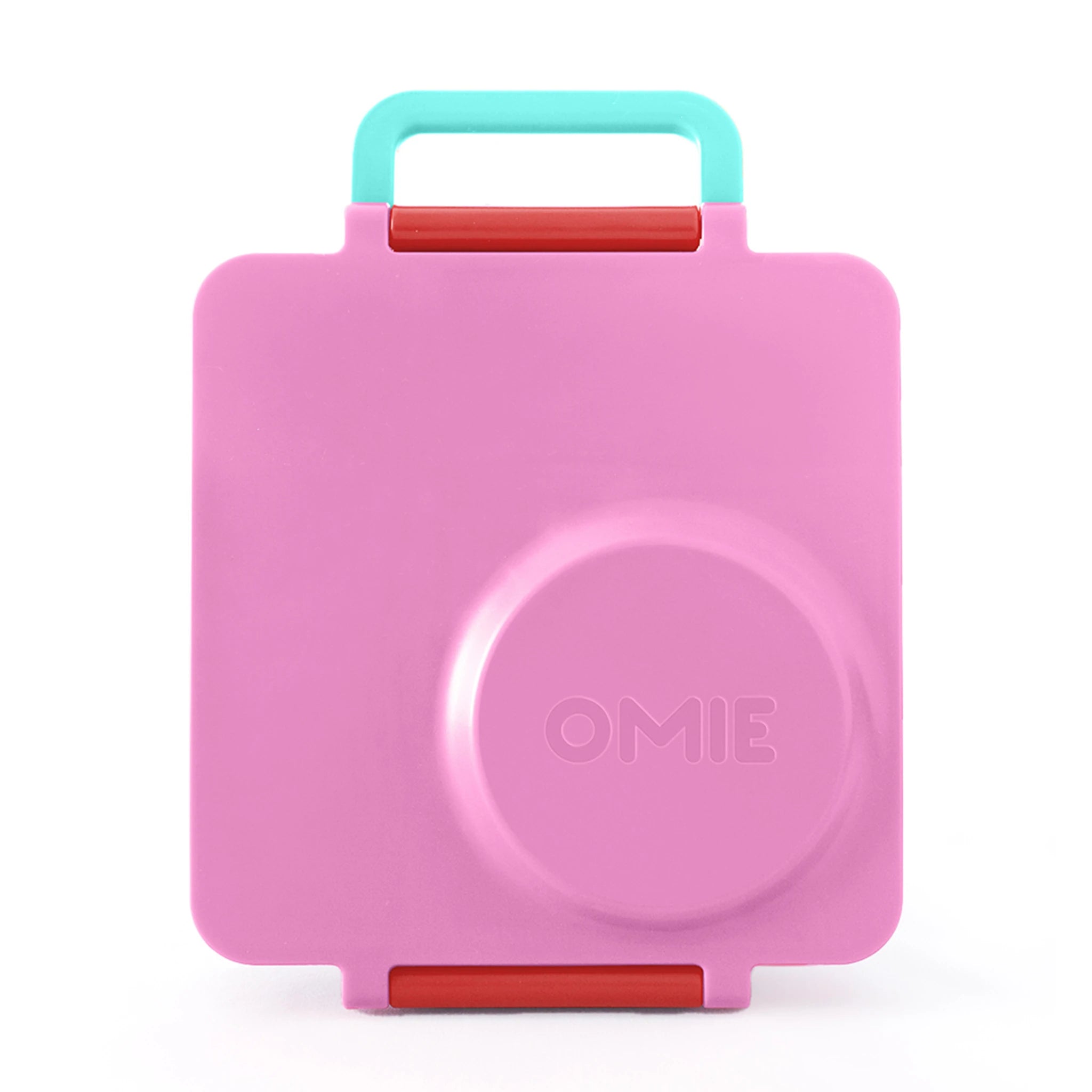 OmieBox V2 Insulated Kids Lunch Box - Leak Proof Bento Container with Thermos, Microwave Safe (Pink Berry) - Perfect for School, Picnics & Travel