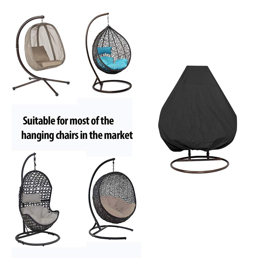Waterproof Patio Hanging Chair Cover - 230x200cm Cocoon Egg Chair Protector for Rattan Wicker Swing Seats | Outdoor Furniture Protection for Double Swing Chairs | Perfect for Garden, Balcony & Backyard Relaxation