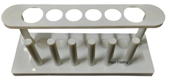 2-Pack Plastic Test Tube Stands for Science Experiments, Lab Work & DIY Projects | Durable & Stable Holder for Tubes & Vials