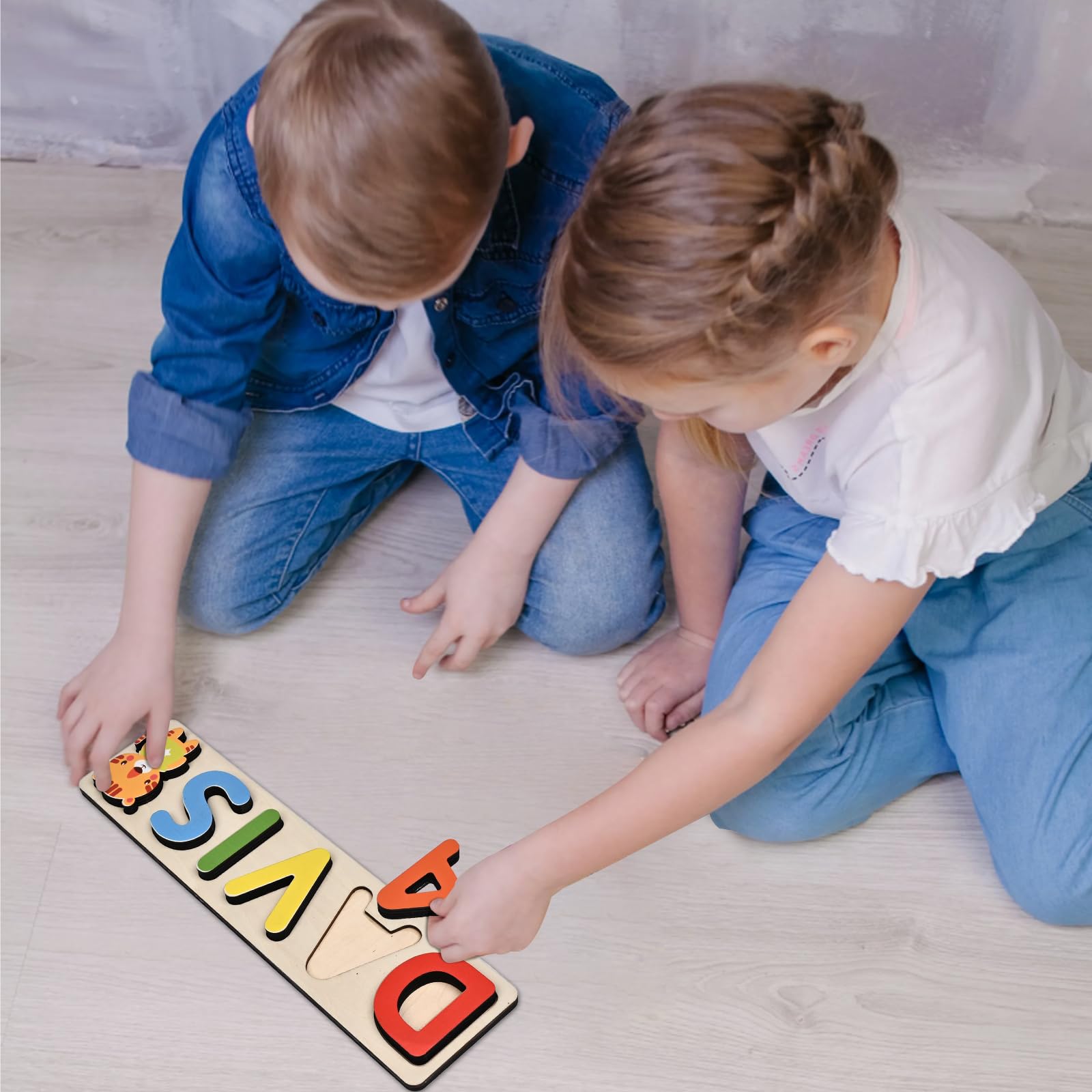 Personalized Wooden Name Puzzles for Kids - Handmade Custom Name Puzzle for Boys & Girls - Unique Baby Shower, Birthday & Toddler Learning Toys - Perfect for Early Education & Playtime at Home