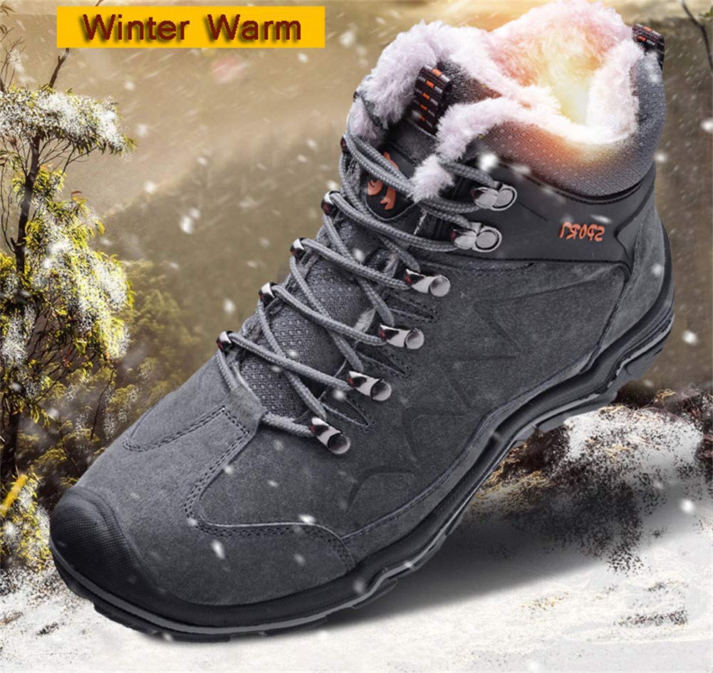 Men's High Top Sneakers Winter Warm Hiking Climbing Shoes - Lace Up Ankle Boots for Outdoor Adventures & Casual Wear
