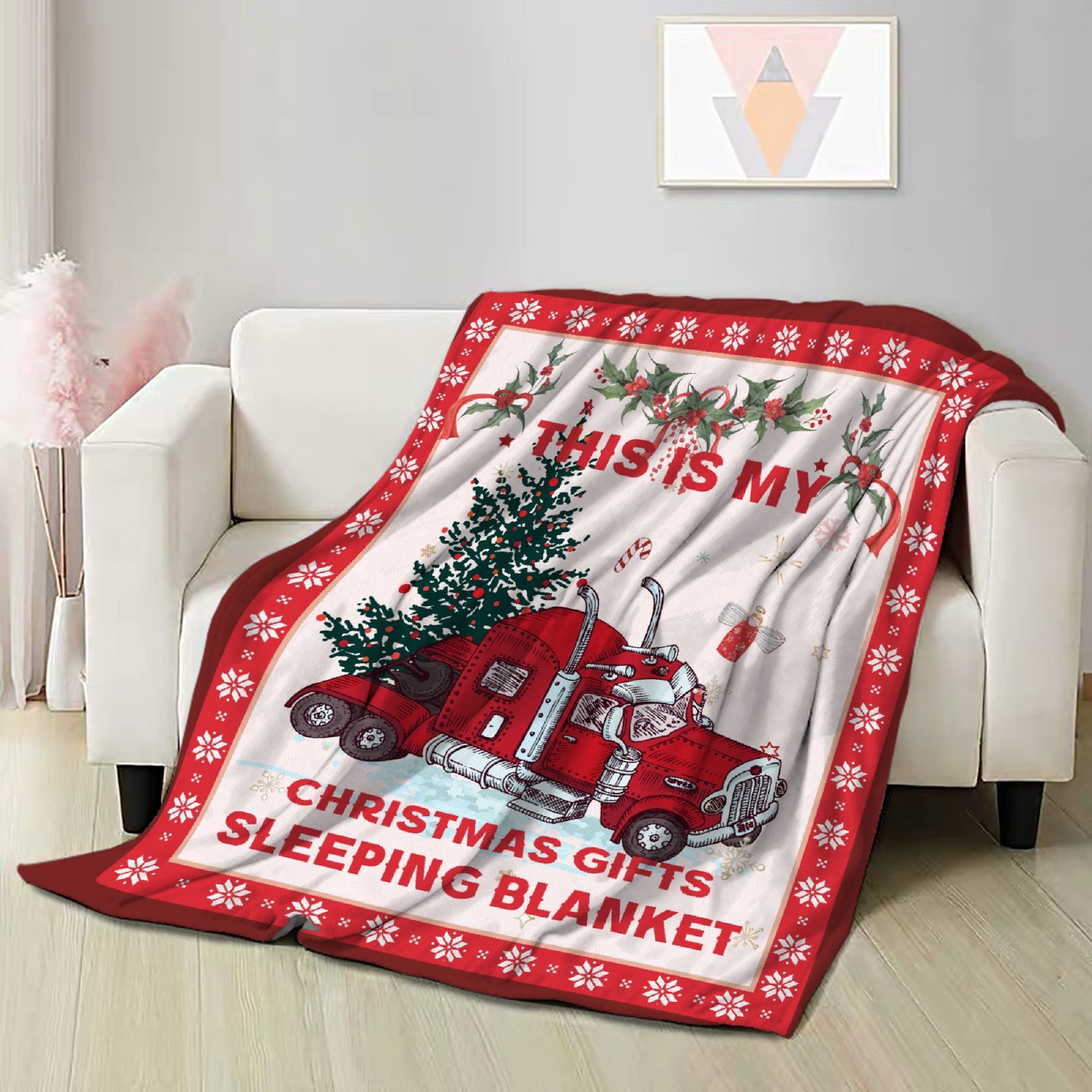 Premium No-Shedding Fleece Throw Blanket - Ultra Soft, Warm & Lightweight - 120x90 Inch Super King Size - Perfect for Bed, Sofa, Couch & Car - Cozy Home Decor, Movie Nights & Winter Comfort