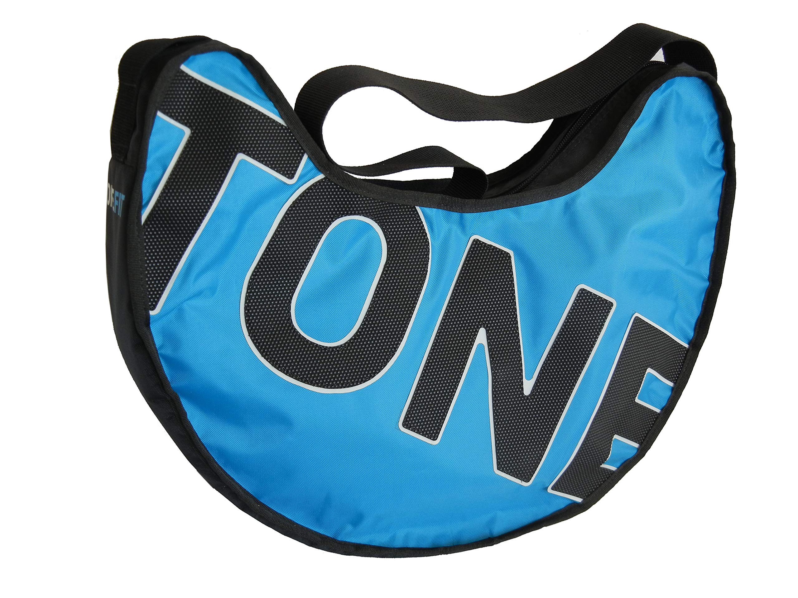 Unisex Fitness Belt for Full Body Workout - Adjustable Waist Trainer for Running, Gym & Home Exercise - Black & Blue Cross Training Belt - Perfect for Cardio, Weight Loss & Toning