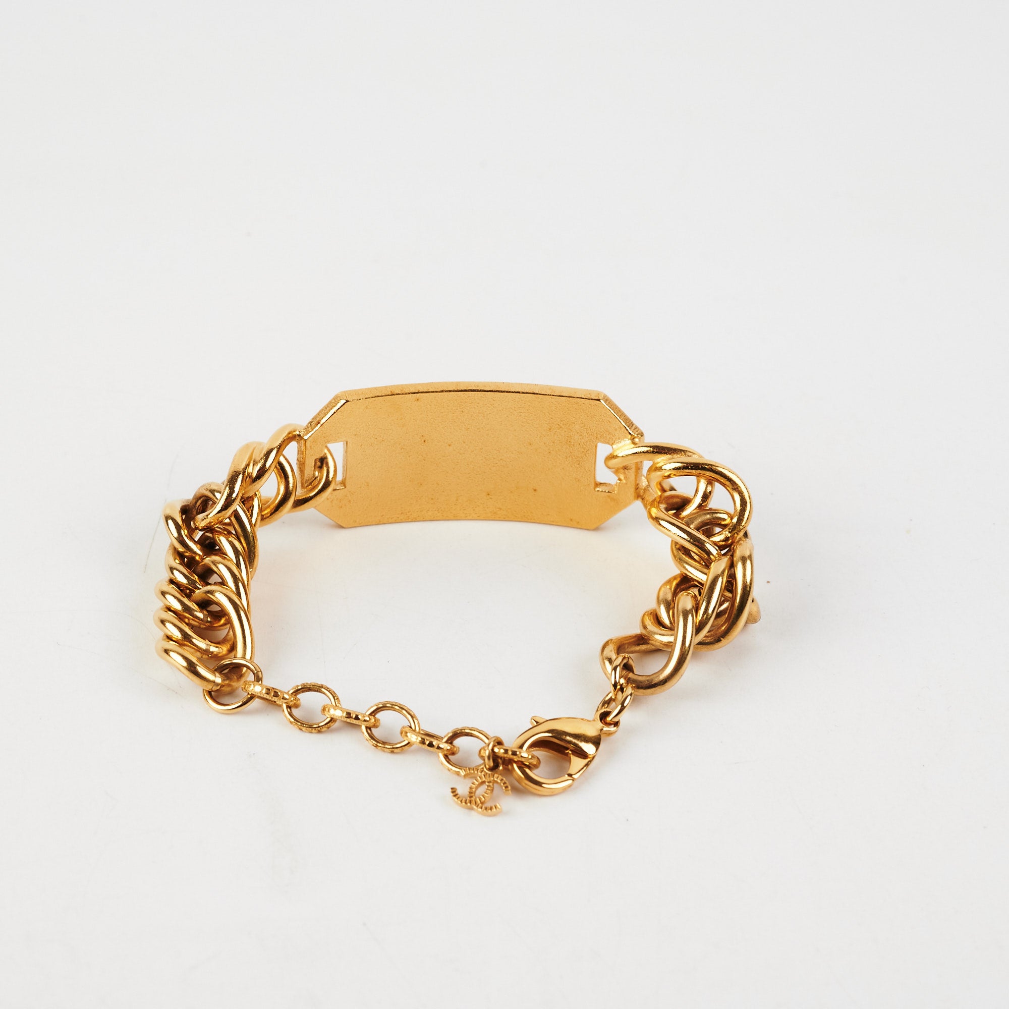 Chanel Gold Plated Costume Jewelry Bracelet - Elegant Fashion Accessory for Women, Perfect for Parties & Special Occasions