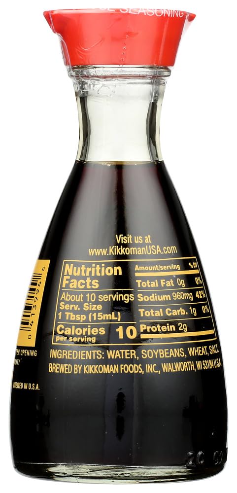 Kikkoman 5-Ounce Soy Sauce Dispenser Bottle (Pack of 4) - Perfect for Sushi, Stir Fry & Asian Cooking - Leak-Proof & Easy-Pour Design