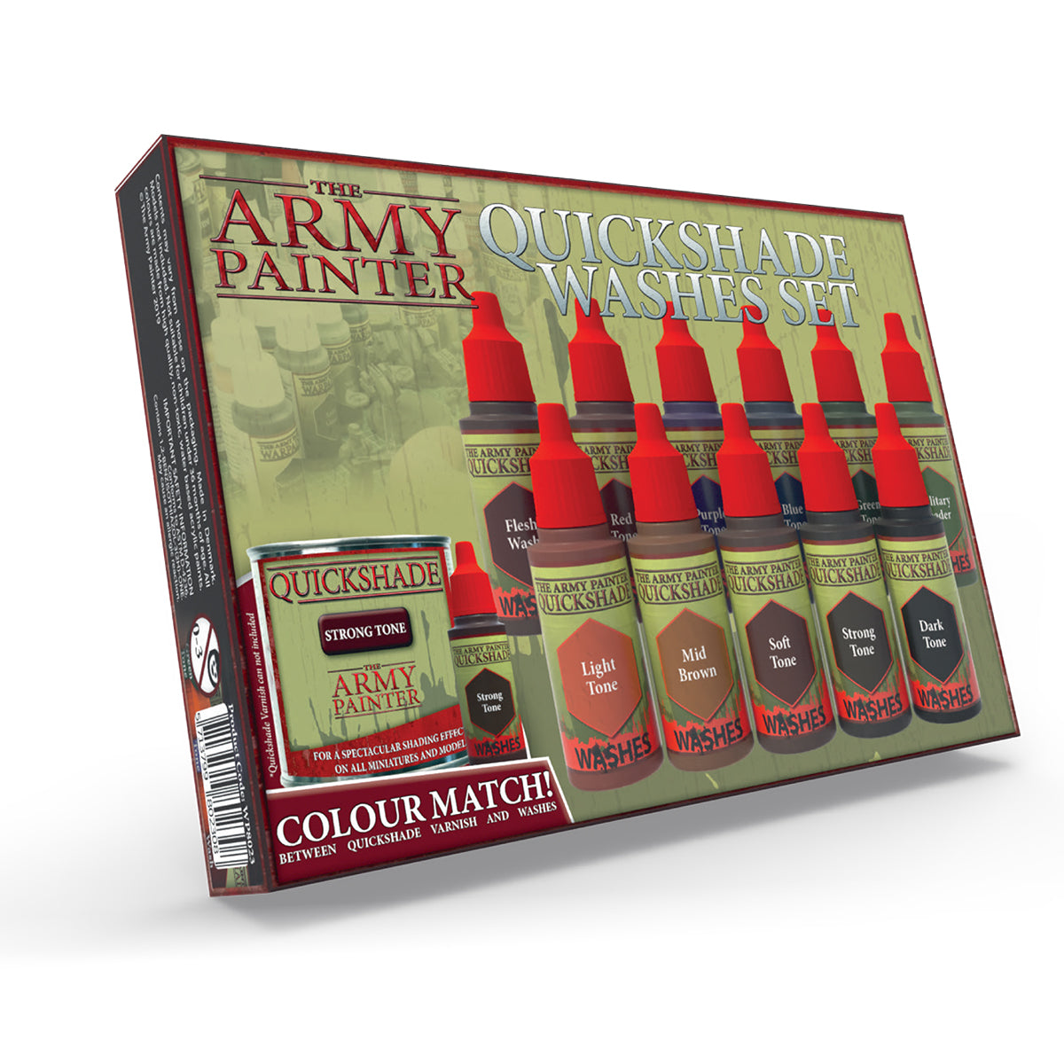 Quickshade Washes Paint Set - Professional Miniature & Model Painting Kit for Warhammer, D&D, and Tabletop Gaming - Perfect for Shading and Detailing Miniatures