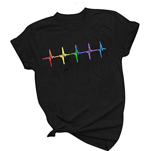 Women's Printed T-Shirt - Fashion Short Sleeve & Long Sleeve Casual Tops for Nurses | All-Match Graphic Tees for Work & Daily Wear