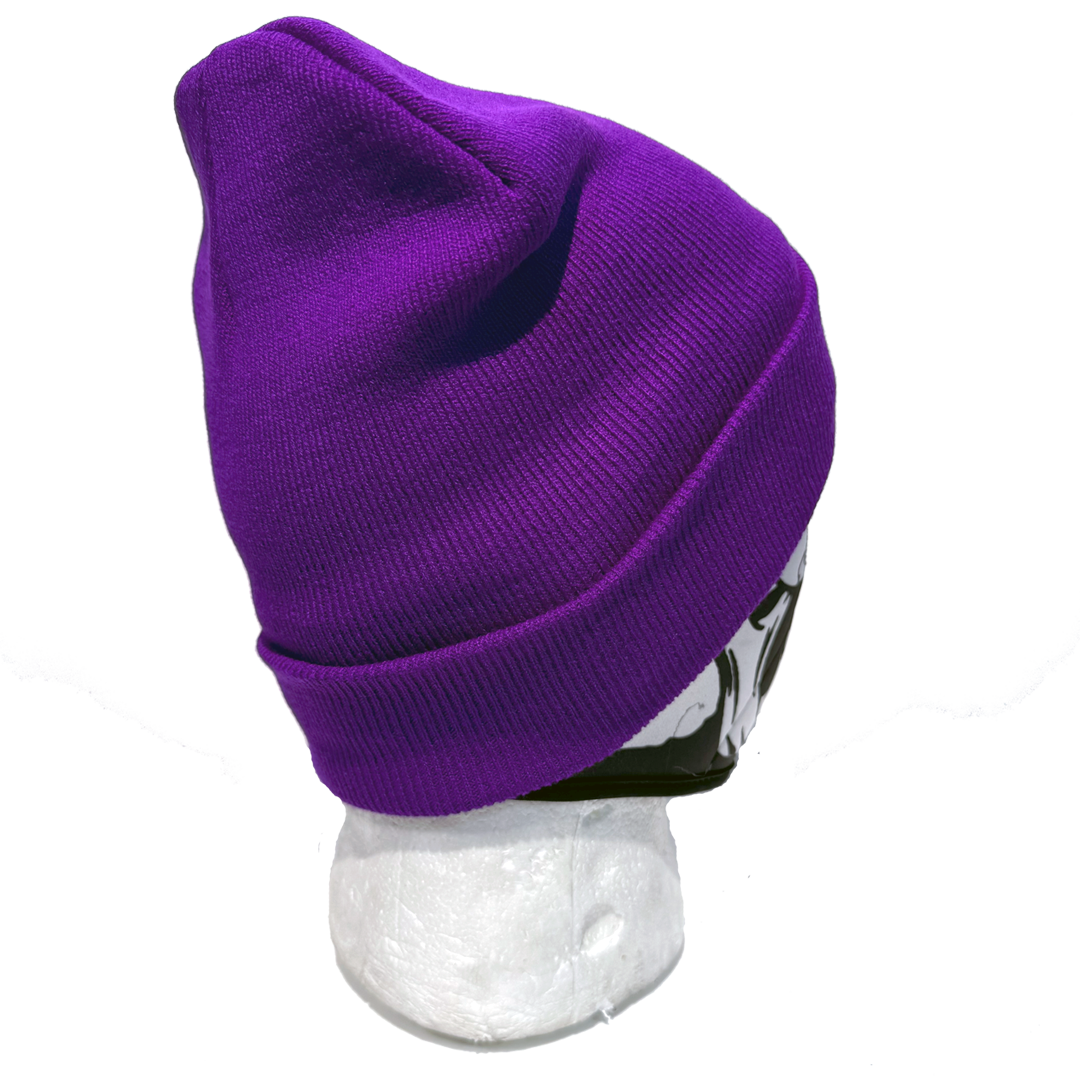 Eagle Leather Knit Beanie for Men & Women - Winter Warm Wool Blend Hat for Outdoor Activities, Hiking, and Casual Wear