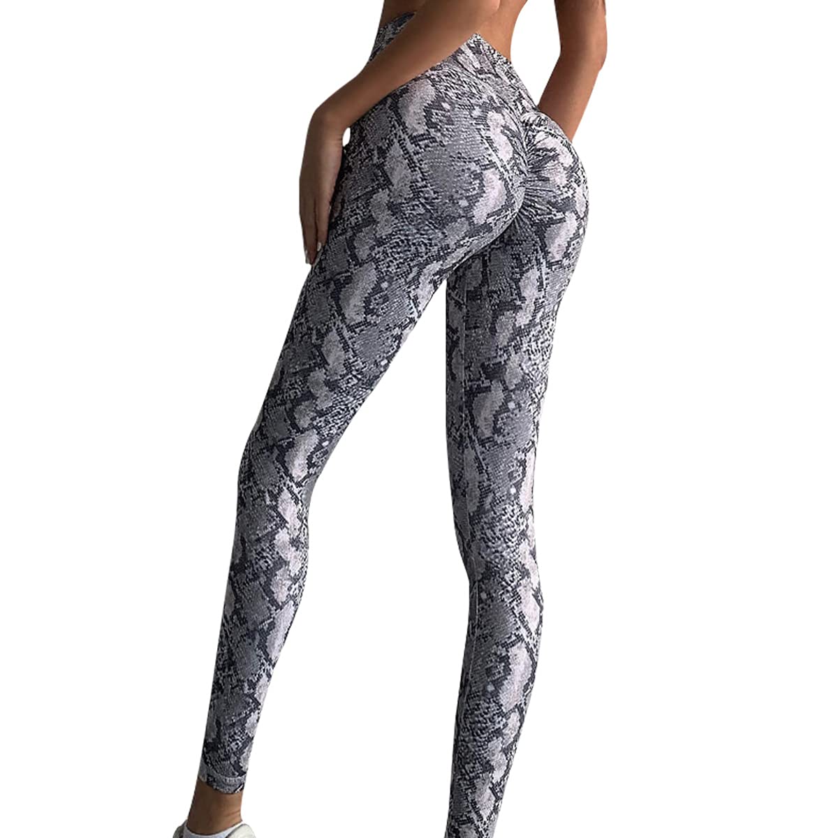 Women's High Waisted Yoga Pants - Butt Lifting Workout Leggings with Tummy Control | Soft Stretchy Full-Length Gym Pants for Yoga, Running & Casual Wear