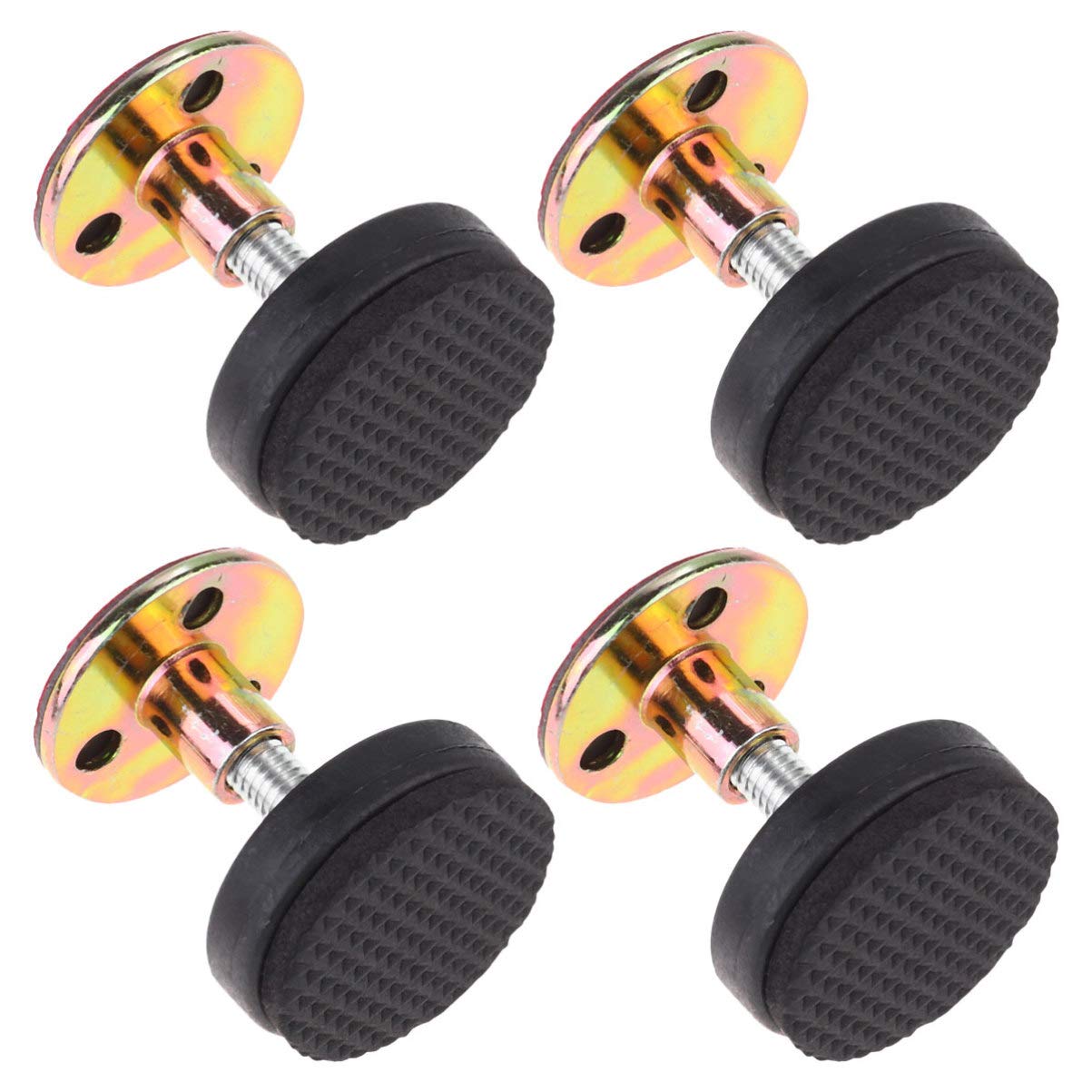 Wakauto 4pcs Anti-Shake Bed Frame Stabilizer - Heavy Duty Bed Anti-Sloshing Actuator, Wall Protector Screws & Vibration Dampeners for Double/Queen Beds | Prevent Noisy Bed Movement & Wall Damage for Better Sleep