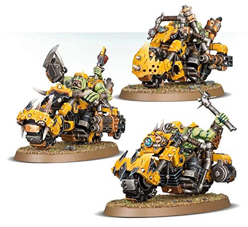 Games Workshop Warhammer 40k Ork Warbiker Mob - Miniature Wargaming Set for Tabletop Battles & Collectors