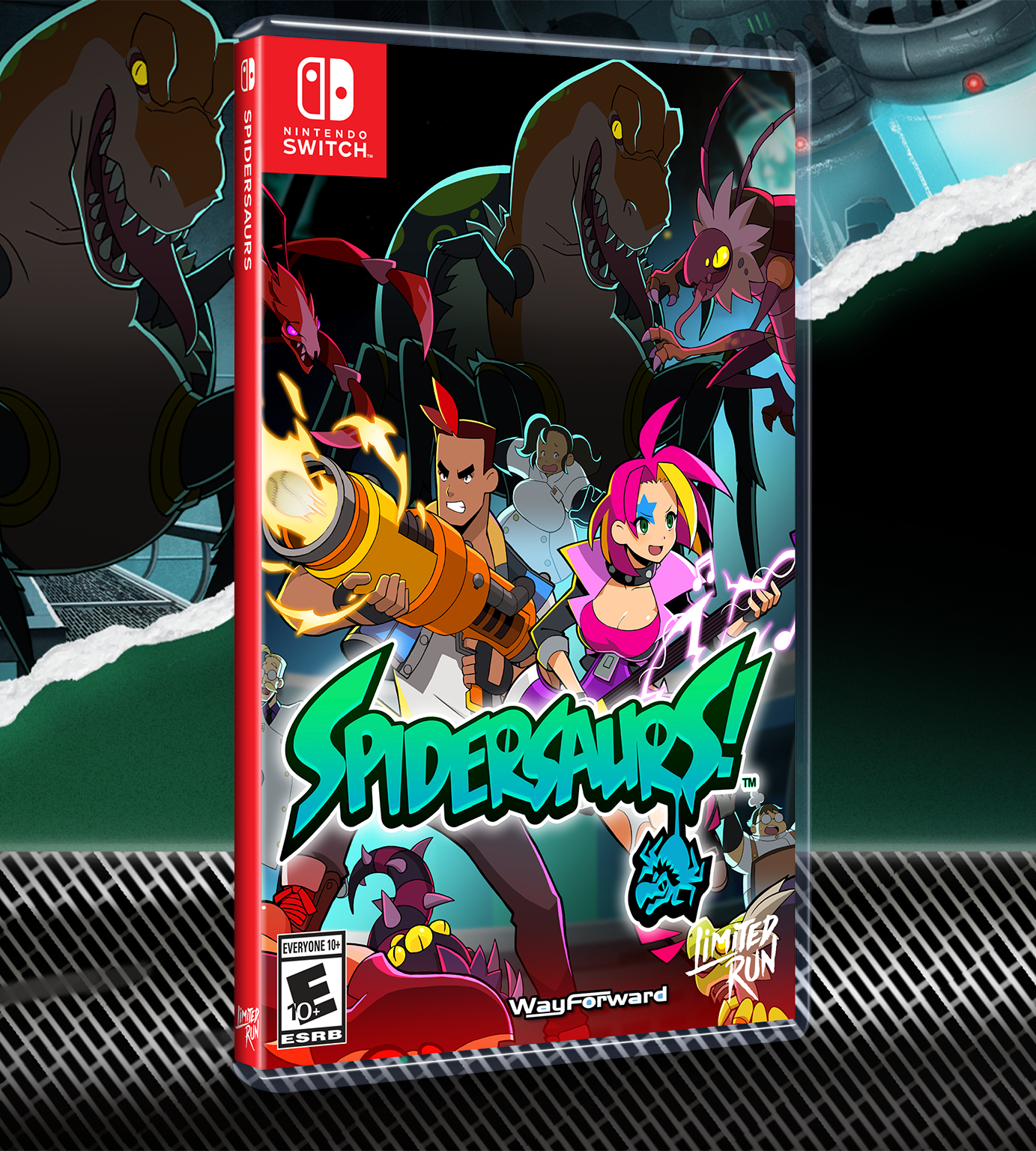 Limited Run #172: Spidersaurs - Nintendo Switch Game | Retro-Inspired Action Adventure for Horror Fans | Perfect for Halloween Gaming & Collector's Editions