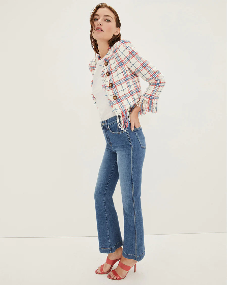 Carson High Waist Kick Flare Jeans - Trendy Vintage Denim Pants for Women | Perfect for Casual Outfits, Date Nights & Boho Style