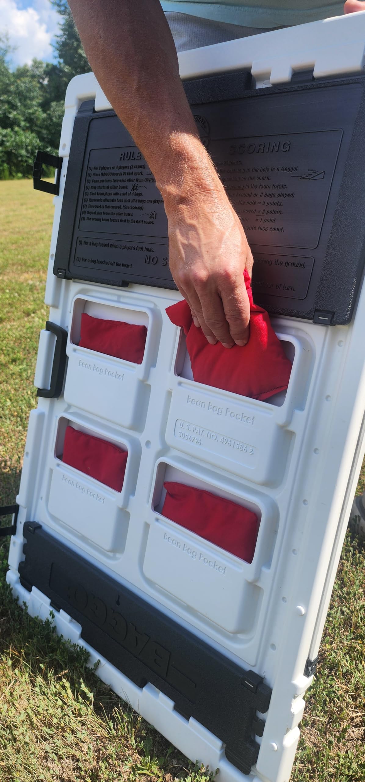 Baggo Margarita Time Parrot Bean Bag Toss Game - Outdoor Lawn Party Game for Adults & Kids - Perfect for Backyard BBQ, Tailgating, and Beach Parties
