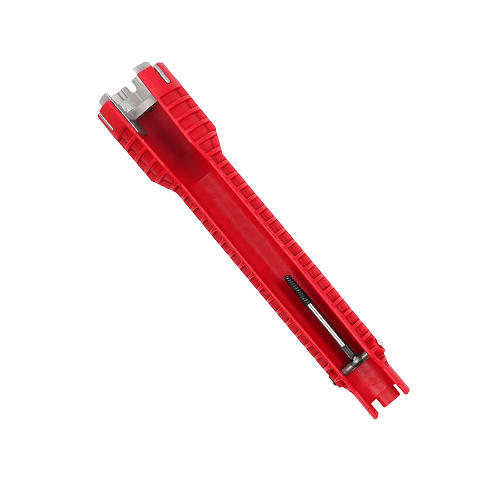 **Multifunctional Faucet Wrench Tool - Adjustable Plumbing Wrench for Faucet, Sink, Toilet & Pipe Nut Installation - Perfect for Plumbers & Homeowners - Ideal for Bathroom, Kitchen & Basin Plumbing Repairs (Red)**    *(Use Cases: Easily install or remove faucets, tighten pipe nuts, and handle sink repairs in bathrooms, kitchens, and utility areas.)*