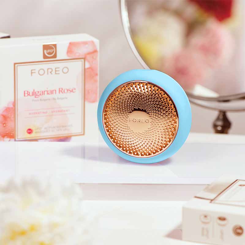 Foreo UFO Smart Facial Mask Device - LED Light Therapy & Thermo Therapy for Glowing Skin | At-Home Spa Treatment for Anti-Aging & Hydration | Perfect for Nighttime Skincare Routine & Self-Care Moments