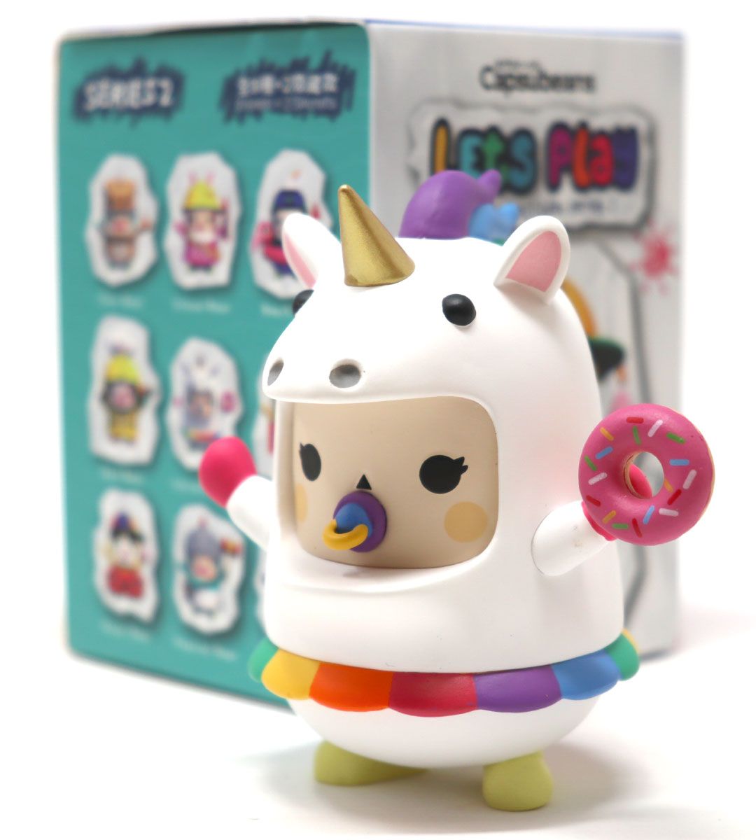 Capsubeans Series 2 Let's Play Display (8pcs) - Fun Collectible Toy Figures for Kids & Adults - Perfect for Display, Playtime, and Gift Giving