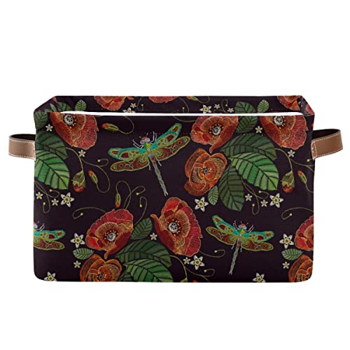 Dragonfly Flower Pattern