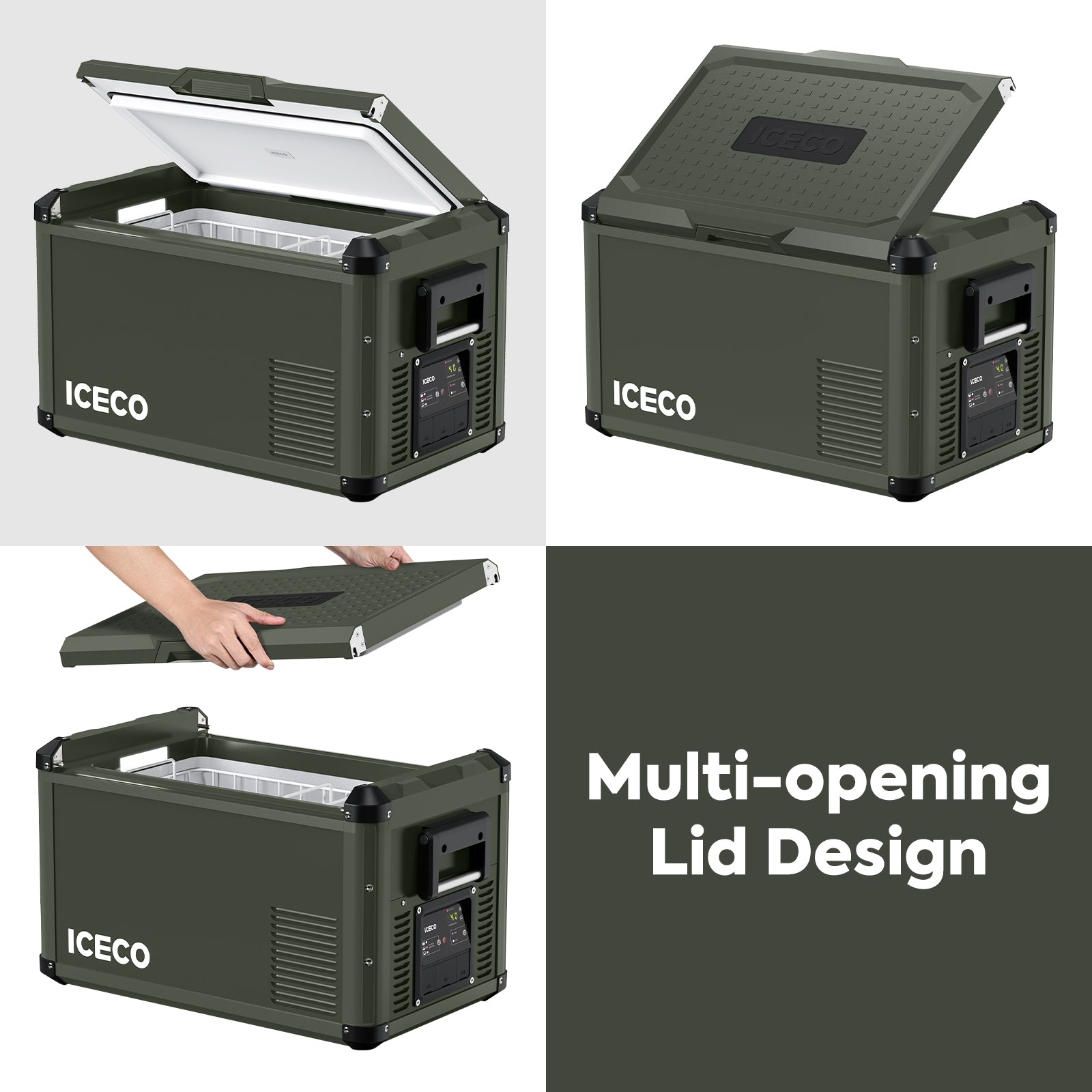 ICECO 37QT VL35ProS Portable Single Zone Fridge with PB1000 Power Station - Perfect for Camping, Road Trips & Outdoor Adventures