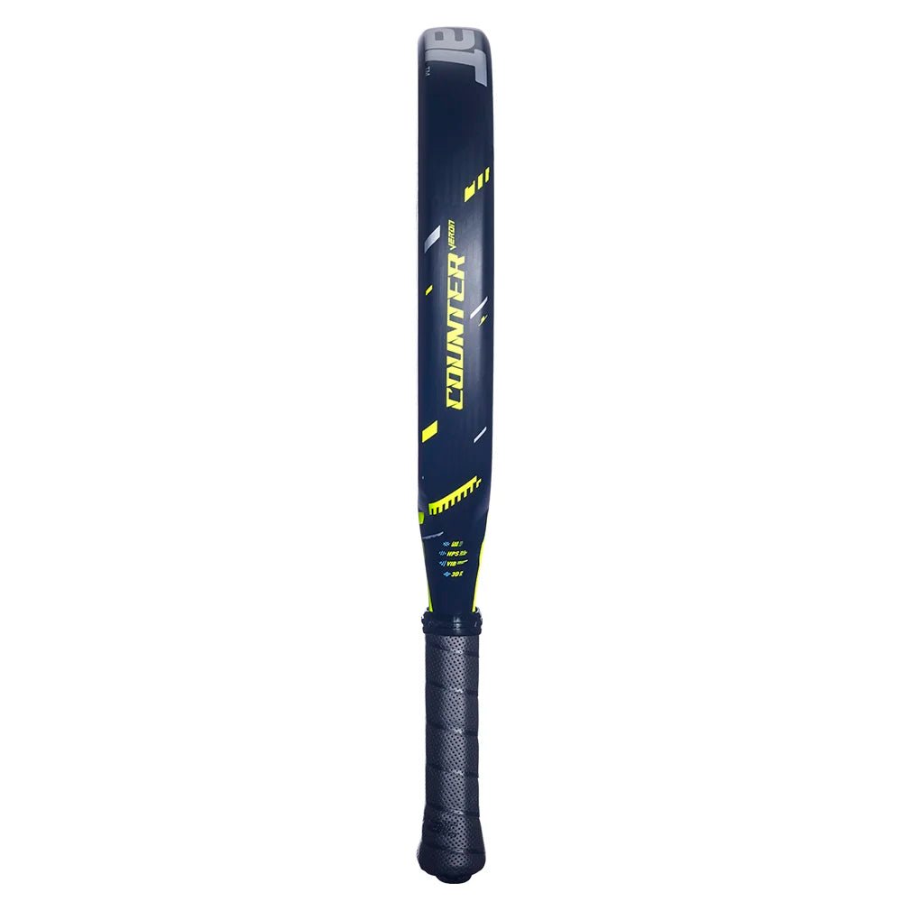 Premium Counter Veron 2.5 Padel Racquet - Black & Yellow Design for Professional Players | Perfect for Competitive Matches & Training Sessions