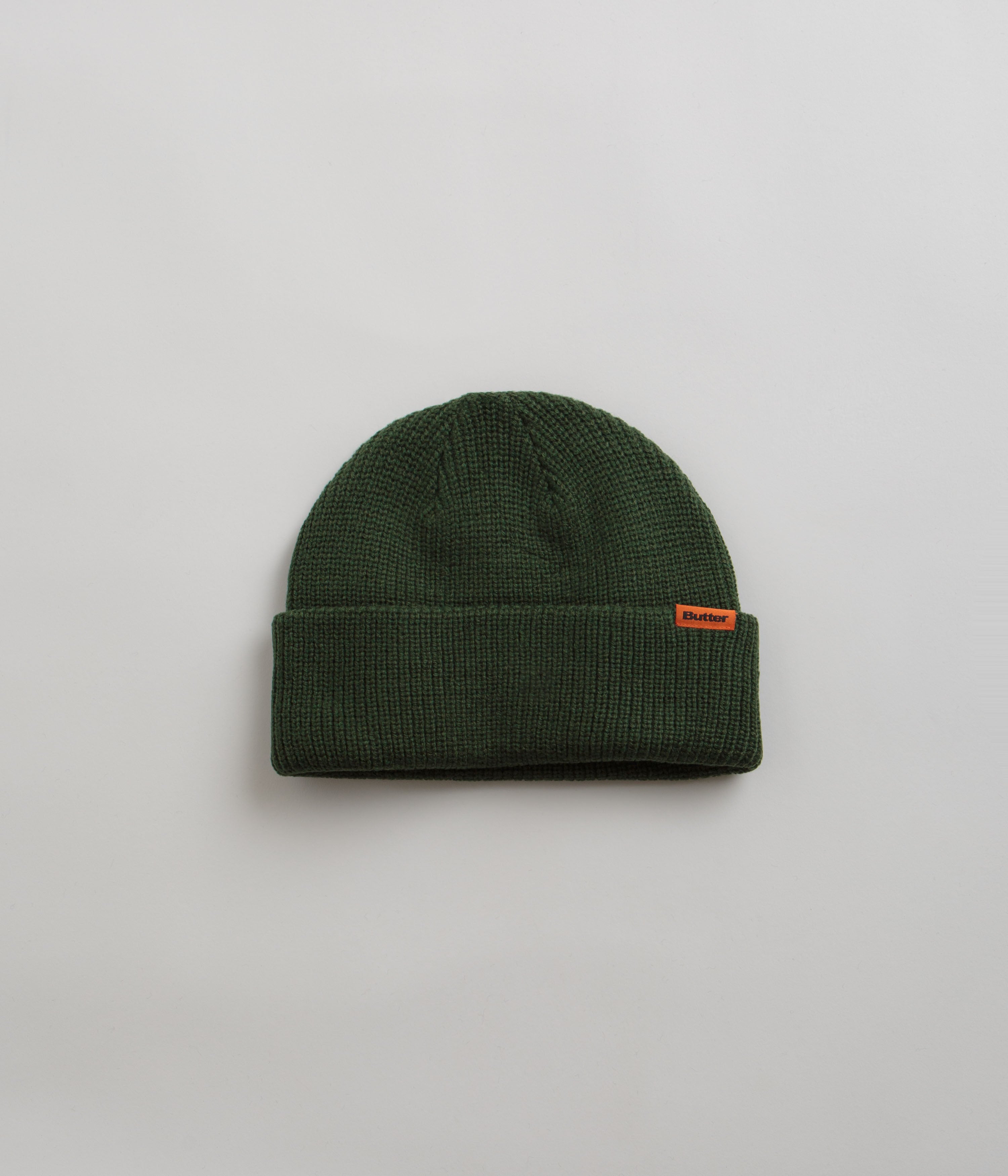 Butter Goods Tall Wharfie Beanie - Warm Winter Knit Hat for Men & Women - Forest Green - Perfect for Outdoor Activities, Skiing, and Cold Weather Fashion