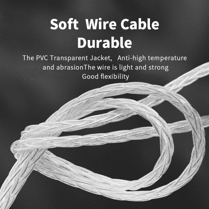 Premium Yongse Galaxy 8-Core 5N Pure Silver Audiophile Headphone Cable - 3.5mm/4.4mm Balanced - 0.78mm 2PIN/MMCX Connector for IEMs - Perfect for Studio Monitoring, Hi-Fi Listening & Professional Musicians