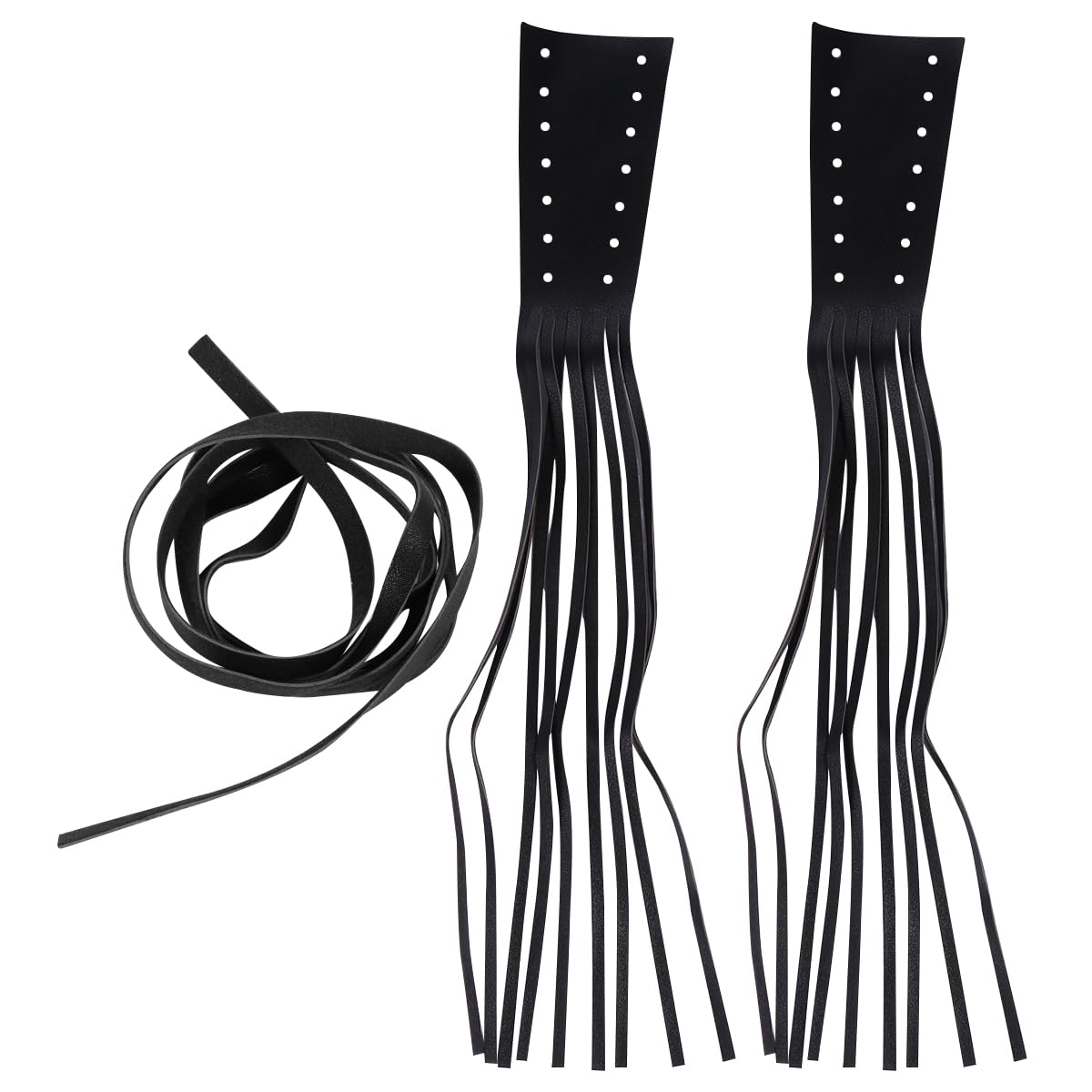 Motorcycle Lever Tassels - Leather Grip Covers for Throttle & Brake - Enhance Ride Comfort