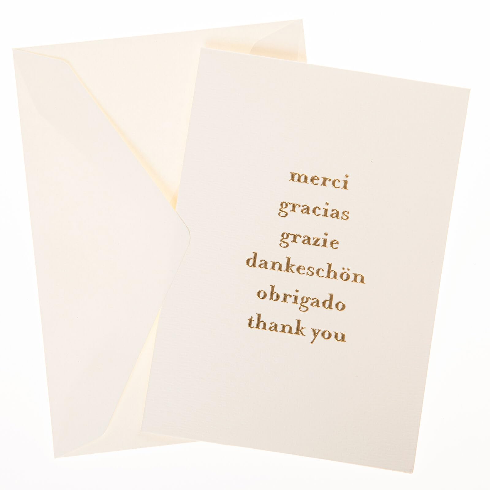 Elegant Thank You Card Set - 10 Premium Blank Note Cards with Matching Envelopes & Storage Box | 3.25
