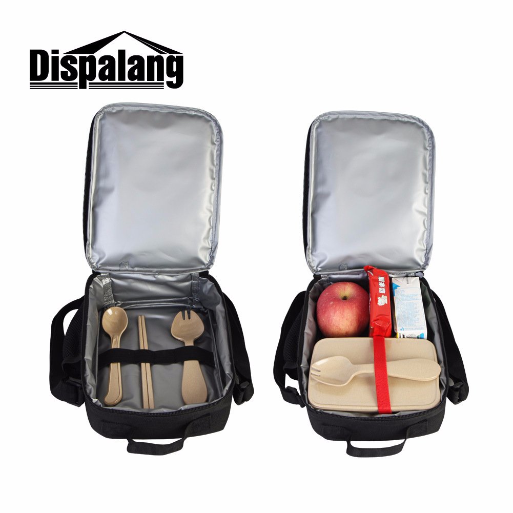 Stylish Snake Print Lunch Box for Boys - Insulated Cooler Bag for School, Picnic & Outdoor Activities - Trendy Kids Lunch Bag with Adjustable Sling