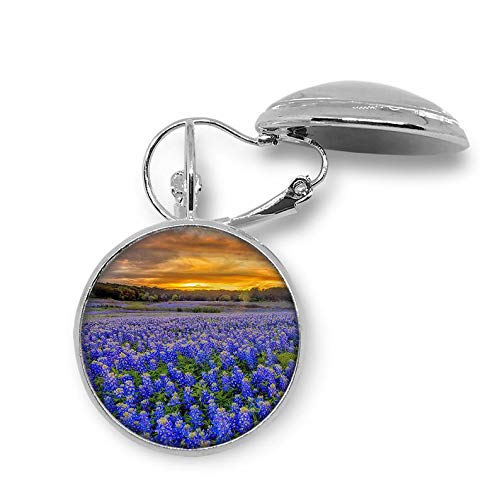 Death Devil Time Jewelry - Gothic Bluebonnet Sunset Earrings for Women, Unique Love Gift for Her | Perfect for Valentine's Day, Anniversary & Gothic Fashion Accessories