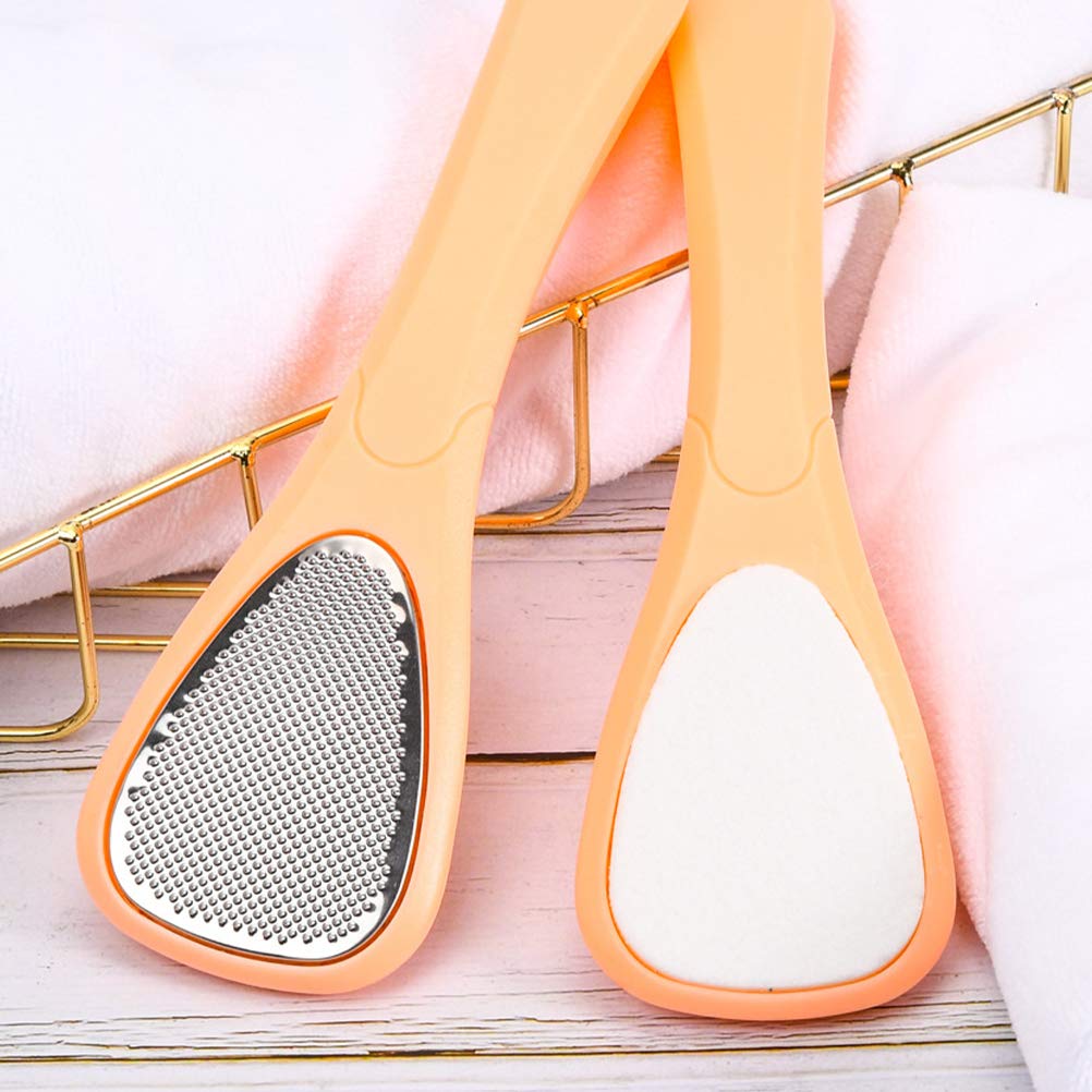 2-Pack Stainless Steel Pedicure Foot Files – Professional Foot Grater & Callus Remover for Smooth Feet – Perfect for Home Pedicure, Spa, and Foot Care Routine